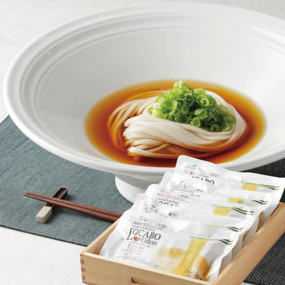 Amazon.co.jp: 公式 つるとんたん ロカボうどん5食入 低糖質 糖質60